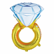 Diamant Ring folie ballon 28" (u/helium)